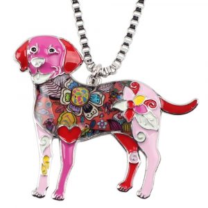 "Rainbow Labrador" Necklace