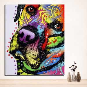 "Psychedelic Labrador" Canvas Print