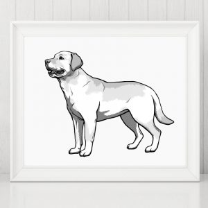 "Proud Labrador" Canvas Print