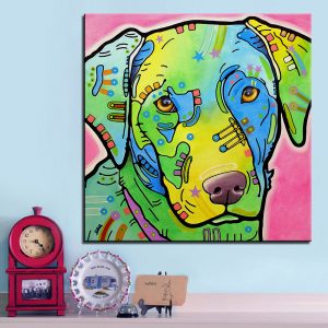 "Abstract Labrador" Canvas Print