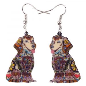 "Colorful Labrador" Earrings