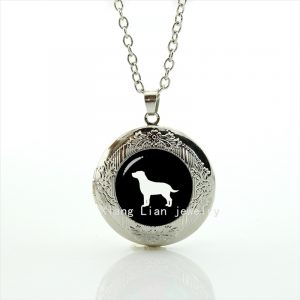 "Steampunk Labrador Locket" Necklace